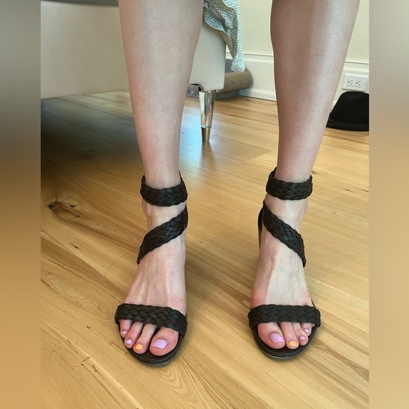 Browns - Black Leather Sandals - Picture 6 of 9